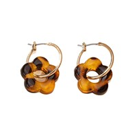 Pendientes de Resina Plástica Estilo Maillard Vintage Francés, Estilo Coreano, de Alta Gama, para Mujer