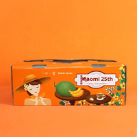 Melon Hami Premium, Cantaloup Premium, Boîte Cadeau de Fruits Frais Haut de Gamme, Emballage de Fruits de Luxe en Carton pour Supermarchés