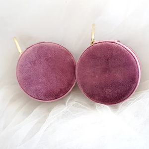 Custom Logo Round Travel <b>Mini</b> Velvet Jewellery <b>Storage</b> Case Jewelry <b>Box</b> Pearl With Zipper Jewelry <b>Storage</b> <b>Box</b> - Product Image 4