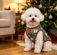 Costume de Noël pour animaux de compagnie, vêtements pour chiens à quatre pattes, tenue de fête de Noël, vêtements pour chiens du Nouvel An, veste, tenue pour la maison, chiens de petite et moyenne taille