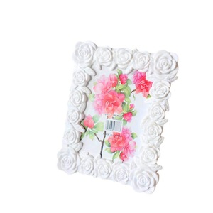 Cadre photo en PVC Qi Xing 6x4 pouces, design rose, décoration de salon, décoration de bureau - Product Image 5