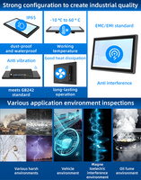 Win10 512G SSD VESA Touchscreen-Tablet Google Tablet I3 I5 I7 Wandmontage Eingebetteter Kapazitiver Touchscreen Linux All-in-One PC