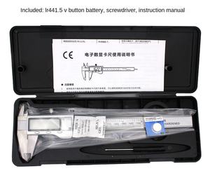 Étrier numérique tout métal 0200Mm Fraction <span class=keywords><strong>Mm</strong></span> pouces étriers électroniques avec certificat d'étalonnage - Product Image 6