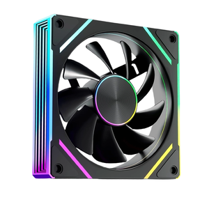 Kipas casing RGB generasi ke-8 OEM, kipas pendingin <span class=keywords><strong>CPU</strong></span> komputer <span class=keywords><strong>Desktop</strong></span> dengan pendingin plastik 6-Pin - Product Image 2
