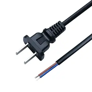 Kabel berkualitas tinggi dengan kabel listrik colokan Us kabel komputer C7 2 Pin Amerika