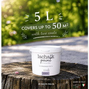 43 MAUVE 5lt LaChalk the evolution of <b>chalk</b> paint Where <b>chalk</b> meets resin: Hybrid <b>Chalk</b> Resin Paint made in Italy - Product Image 2