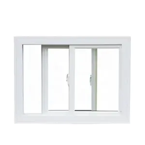 Cheap price double glazed upvc s window white vinyl window