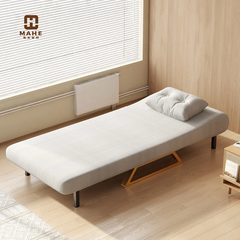 Tempat tidur Sofa lipat mewah, tempat tidur sofa malas dapat dilipat penggunaan ganda untuk apartemen kecil multifungsi, tunggal dan ganda