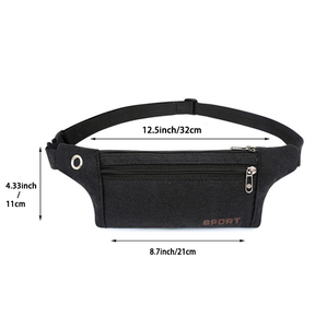 Sac de messager en toile LOGO personnalisé en gros pas cher sport ceinture de plein air sac banane bandoulière hommes sacs de poitrine - Product Image 3