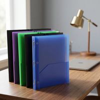 Porte-documents A4 en PP avec logo personnalisé - Classeurs scolaires et pochettes en plastique - Organiseur de documents