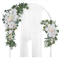 Nouvel Arrivage Vente en Gros Fabricants Chinois Moderne Simple Élégant Vintage Soie Artificielle Fleur Décorative Détachable pour Dossier de Chaise de Mariage