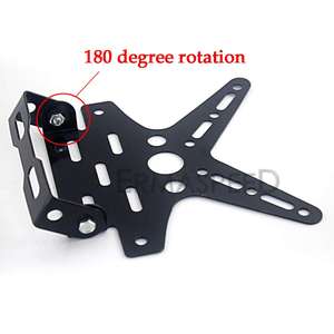 Hot Sell Motorcycle Modify <b>Parts</b> CNC Aluminum <b>Scooter</b> Motorcycle Licence Plate Bracket Holder - Product Image 3