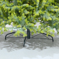 Arbre de Noël artificiel en gros, sapin bicolore vert, support métallique, taille et forme personnalisées, OEM ODM, arbre de Noël vert bicolore