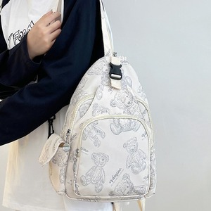 Crossbody Bag With Bear Print Lightweight Chest Bag For Women Everyday Use Spring 2024 - Product Image 1