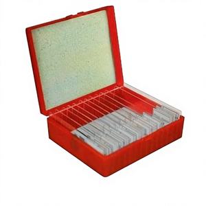 Ensemble de 25 lamelles préparées pour microscopes biologiques, code article PS39 - Product Image 1