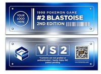 Étiquettes rectangulaires autocollantes personnalisées YSB en vinyle imprimé pour l'emballage et le branding de produits TCG
