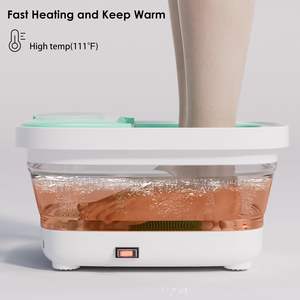 OEM Dobrável Pé Spa Bolha Massager Musical Função Calor 3 Pedicure Anexos Pé Soak Tub Handle-Presente para os Pais Esposa - Product Image 3