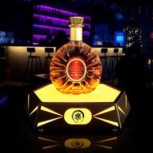 Wan Zhan LED Illuminated Wine <b>Rack</b> 70cl XO Champagne Base Modern <b>Bar</b> Display Decorative Liquor Stand - Product Image 1