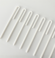 Paille en papier en forme de U jetable de qualité alimentaire écologique emballée individuellement paille à boire blanche pour boîte à lait de jus
