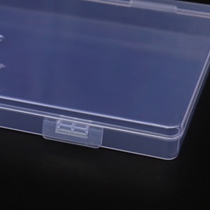 Transparent Rectangular <b>PP</b> Storage Box Office Organizer 2450 Cover for Parts and Accessories Zhejiang Made 31g 2022 - Product Image 1