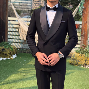 <span class=keywords><strong>Abito</strong></span> da <span class=keywords><strong>uomo</strong></span> coreano casual elegante per banchetti, <span class=keywords><strong>giovanile</strong></span>, alla moda, di lusso leggero, con collo a scialle, traspirante per adulti - Product Image 2