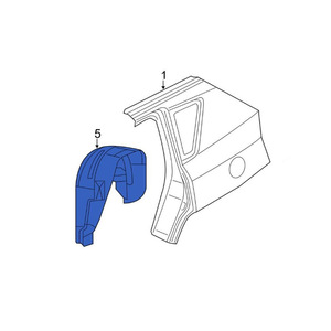 Rear Fender Liners For 2017-2018 Jeep Compass 55112701AA 5511270AA <b>Plastic</b> <b>Wheel</b> Dust Shields Replacement Parts - Product Image 4