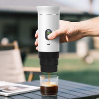 Machine à café expresso portable mini 16G, pour café moulu et capsules, avec batterie intégrée, chargement USB, pour un café plus soyeux, facile à transporter