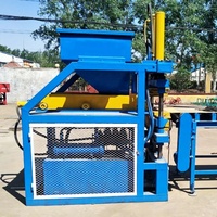 Bon marché machine de brique d'argile JC2-10 imbriqué sol brique d'argile faisant la machine