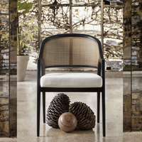 Chaise de salle à manger personnalisée de style nordique français, en bois massif, pour la maison, le bureau, le café, le restaurant, fauteuil moderne avec dossier rembourré, design unique