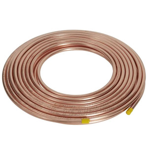 Tube en cuivre souple de qualité supérieure, en spirale, 1/2 pouce x 50 pieds, C1100, pour climatisation, 1/4 5/8 SF-Cu C12000, tube en cuivre médical - Product Image 1