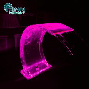 Cascada acrílica de <span class=keywords><strong>acero</strong></span> inoxidable artificial para exteriores - Product Image 2