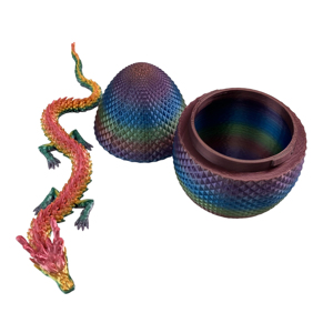 Vashine 3D In Đầy Màu Sắc PLA Rồng Với Trứng Đồ Chơi Linh Hoạt Pha Lê Trang Trí 3D In Ấn Rồng Sưu Tập Trẻ Em Quà Tặng - Product Image 4