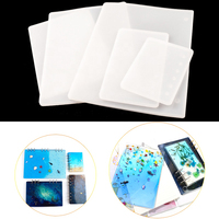 Moule en silicone INTODIY A5 A6 A7 pour carnet en résine cristalline, boucle de livre, pour bijoux en résine DIY