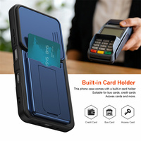 Coque de haute qualité pour Infinix Hot 70 Pro 5G avec protection de caméra coulissante, porte-cartes, anti-traces de doigts et antichoc