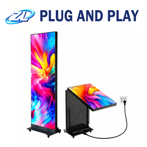 Écran LED pliable à trois panneaux P2, IP65, garantie 5 ans, contrôle du signal d'écran séparé, kiosque de vente au détail de milieu de gamme P1.8p2 - Product Image 4