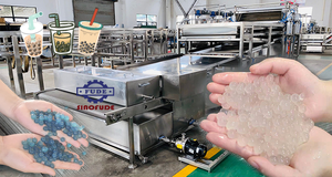 SINOFUDE Top Picks High Yiled Durable Blueberry Bubble Tea Jus De Remplissage Perle Faisant La Ligne De Production Marques - Product Image 3