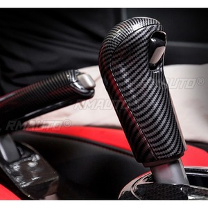 Cubierta de pomo de palanca de cambios para coche, embellecedor de la palanca de cambios, kit de carrocería para Honda Fit GK5 2014-2018, accesorios para coche - Product Image 3