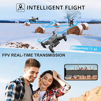 Avion RC pliable 4DRC V2 avec caméra WiFi, maintien d'altitude, mini avion acrobatique, jouets volants d'intérieur, drone télécommandé