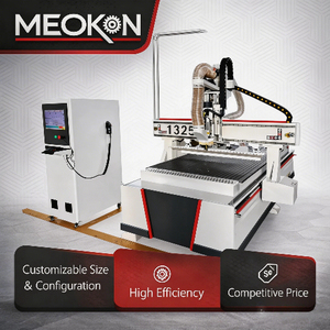 Routeur 3 axes de grande taille MEOKON 1300*2500mm |   Machine de découpe et de sculpture du bois personnalisable contrôlée par PLC avec moteur à engrenages Cu - Product Image 1