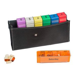 กล่องยาหนังคุณภาพดีขนาดเล็ก 28 ช่อง จัดระเบียบยาได้ 7 วัน - Product Image 2