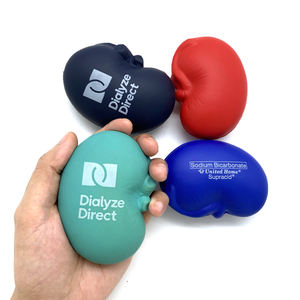 Özel Renkli Reklam Amaçlı İş Hediyesi Yumuşak PU Böbrek Şeklinde Stimüle Edici Organ Oyuncakları Stres Topu Hastane Stres Giderici - Product Image 1