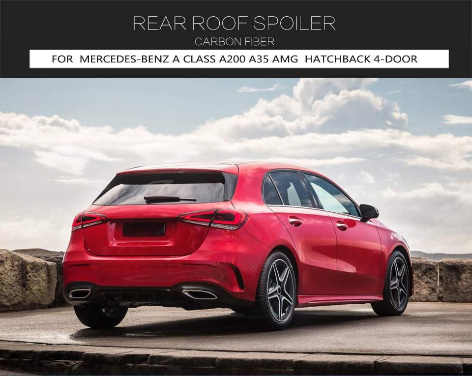 Voiture Fibre De Carbone Becquets Arrière Pour Mercedes Benz A Class