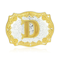 Boucle de ceinture en or en gros, lettres Z, style cowboy, déverrouillage rapide, épingle personnalisée, style occidental ovale, ceinture en métal durable pour boucle