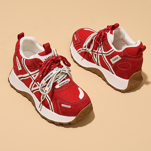 Baskets pour femmes avec talons intégrés et semelles épaisses, nouvelle collection printemps 2026, style Forrest Gump, chaussures de sport décontractées - Product Image 4