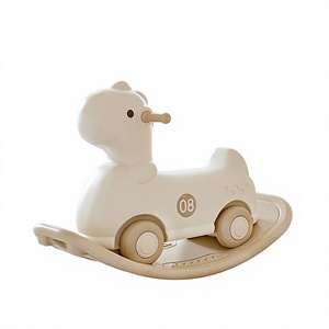 Cheval à bascule multifonctionnel <span class=keywords><strong>trois</strong></span>-en-un, chaise à bascule d'apprentissage pour tout-<span class=keywords><strong>petits</strong></span>, jouets en plastique durables pour enfants - Product Image 1