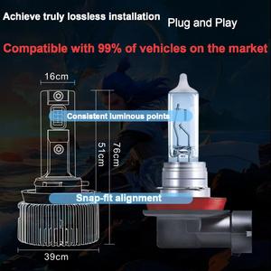<span class=keywords><strong>Faros</strong></span> Delanteros LED para Automóvil de 240 W y 30000 LM, D1S D2S D2R D3S D4S D4R D5S D8S, Xenón Blanco, IP68, Bombillas Universales para 12 V Mini - Product Image 6