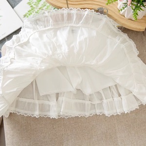 <span class=keywords><strong>Jupe</strong></span> courte <span class=keywords><strong>blanche</strong></span> style coréen pour filles, en dentelle à volants, respirante, effet gâteau, coupe trapèze, pour l'été, pour enfants, nouvelle collection 2026, personnalisable - Product Image 5