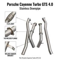 Tuyau d'échappement avant droit en acier inoxydable SS304 pour Porsche Cayenne Turbo GTS 4.0 – Modification sonore, ajustement direct