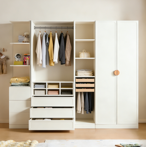 Armoire en bois pour enfants, sûre et non toxique, avec tiroirs pour la chambre à coucher, placard pour ranger les vêtements des enfants - Product Image 3