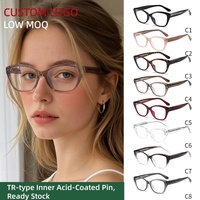 Nouvelle Collection 2026 – Lunettes Œil de Chat Style Ins Anti-Lumière Bleue avec Monture Plate en TR Propionate pour le Streetwear